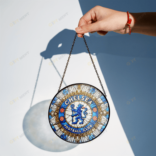 Chelsea F.C Stained Glass Suncatcher for Window Hanging