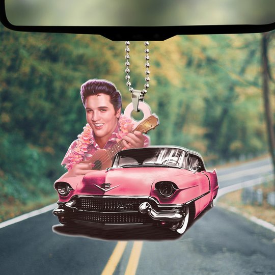Elvis Presley Custom Shape 2-sided Acrylic Car Ornament