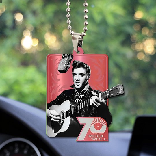 Elvis Presley Custom Shape 2-sided Acrylic Car Ornament