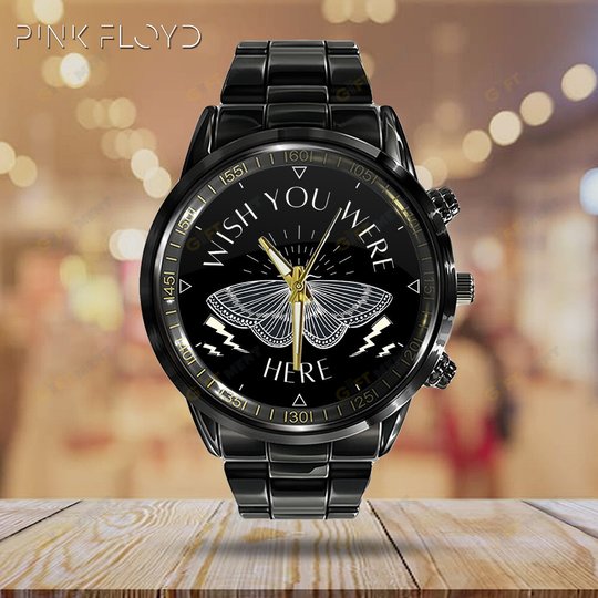 Pink Floyd Black Stainless Steel Watch