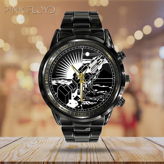 Pink Floyd Black Stainless Steel Watch