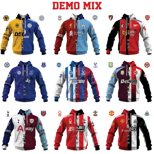 Mix 2 Premier League Teams, Select Any 2 Teams to Mix and Match! If you don’t see your team, email us, and we’ll make it happen for you!
