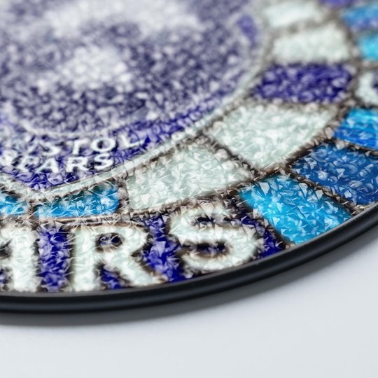 Bristol Bears Stained Glass Suncatcher for Window Hanging