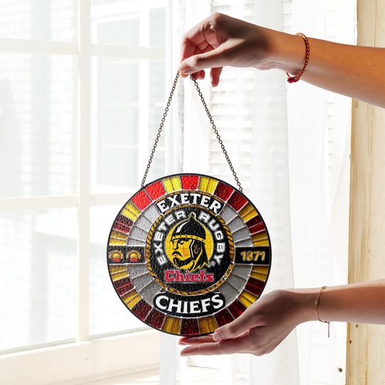 Exeter Chiefs Stained Glass Suncatcher for Window Hanging