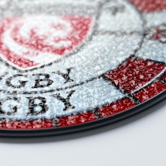 Gloucester Rugby Stained Glass Suncatcher for Window Hanging