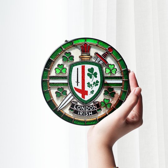 London Irish Stained Glass Suncatcher for Window Hanging