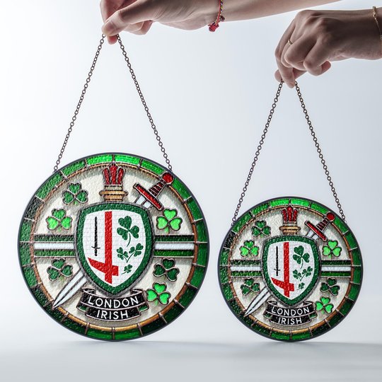 London Irish Stained Glass Suncatcher for Window Hanging