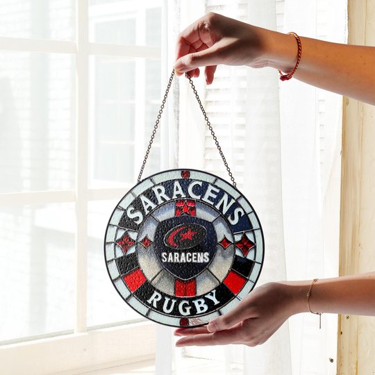 Saracens Stained Glass Suncatcher for Window Hanging