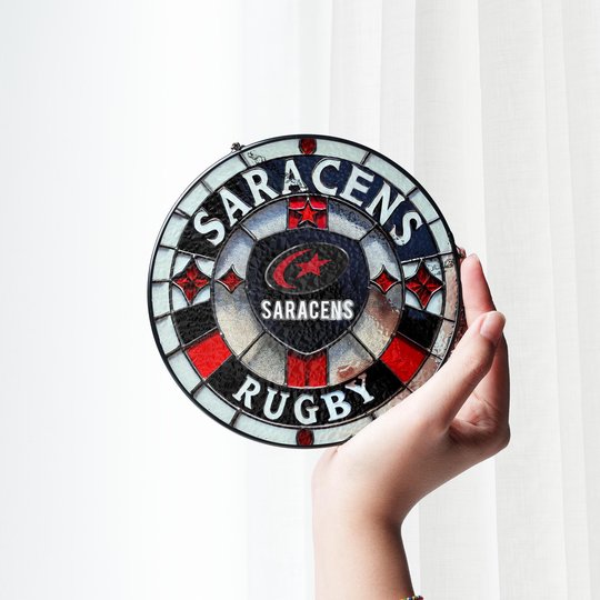 Saracens Stained Glass Suncatcher for Window Hanging