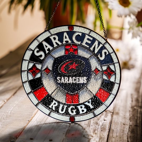 Saracens Stained Glass Suncatcher for Window Hanging