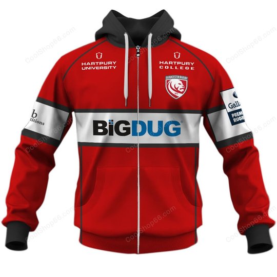 Gloucester Rugby Gallagher Premiership Home Jersey Style Shirts