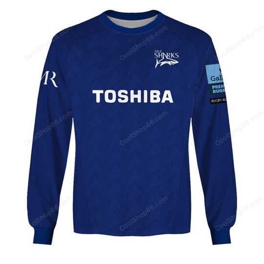 Sale Sharks Gallagher Premiership Home Jersey Style Shirts