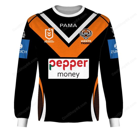 Wests Tigers NRL 2025 Home Jersey Style Shirts