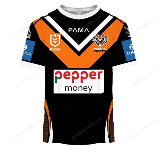 Wests Tigers NRL 2025 Home Jersey Style Shirts