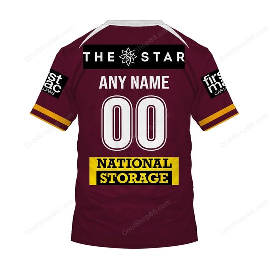 Brisbane Broncos NRL 2025 Home Jersey Style Shirts