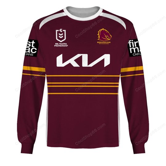 Brisbane Broncos NRL 2025 Home Jersey Style Shirts