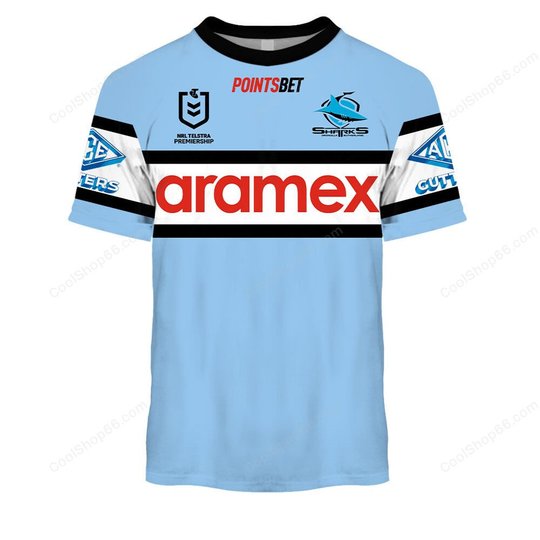 Cronulla Sutherland Sharks NRL 2025 Home Jersey Style Shirts