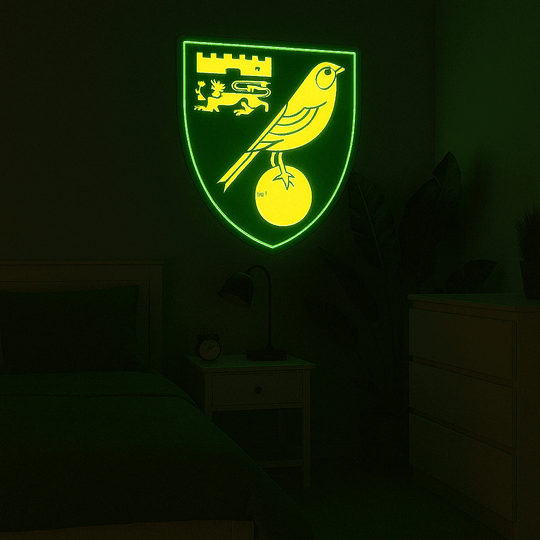 Norwich City F.C Neon Design for Fans Gift|Cave Decor Neon Light Signs