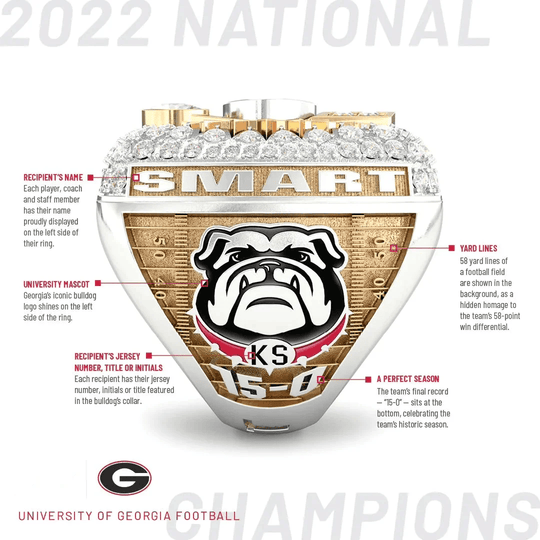 【Standard Series】2022 Georgia Bulldogs Football National Championship NCAA Ring