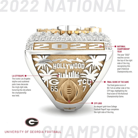 【Standard Series】2022 Georgia Bulldogs Football National Championship NCAA Ring
