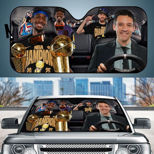 The Oklahoma City Thunder Funny Car Sunshade Limited Edition