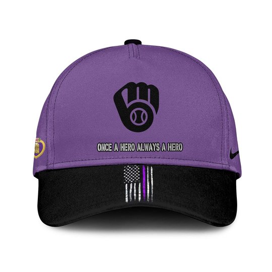 Milwaukee Brewers x Purple Heart Day Baseball Jersey I