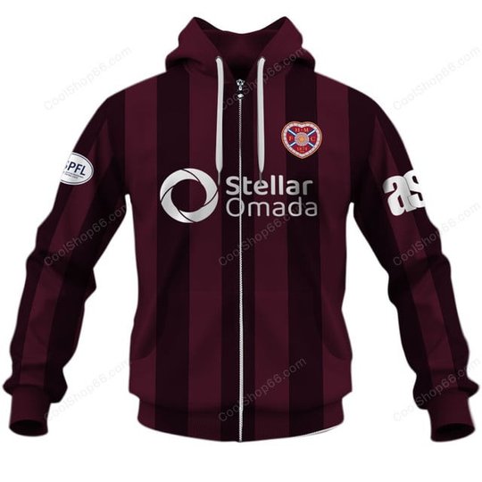 Heart of Midlothian FC | 3D Apparel Hoodie, Kid Hoodie, T Shirt, Zip Hoodie, Sweatshirt