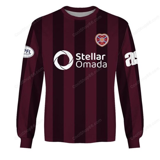 Heart of Midlothian FC | 3D Apparel Hoodie, Kid Hoodie, T Shirt, Zip Hoodie, Sweatshirt
