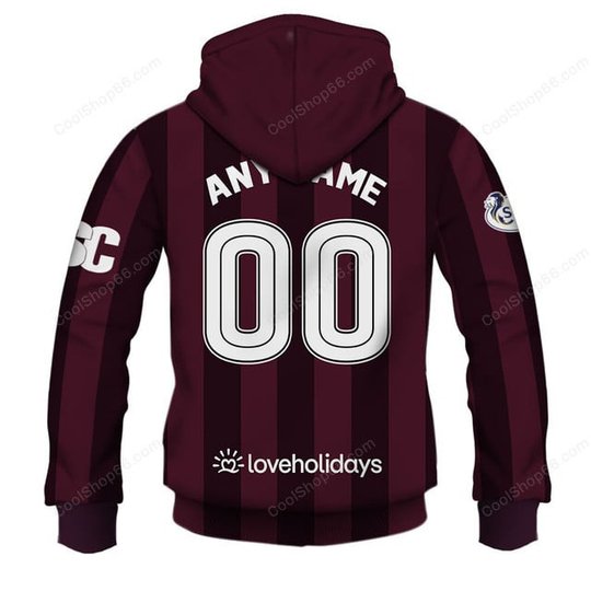 Heart of Midlothian FC | 3D Apparel Hoodie, Kid Hoodie, T Shirt, Zip Hoodie, Sweatshirt