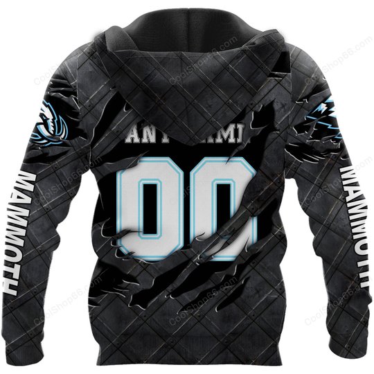 Utah Mammoth Black Metal Design Shirt Hoodie, Kid Hoodie, T Shirt, Zip Hoodie, Sweatshirt Premium 2025