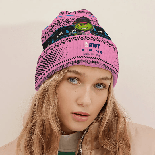 BWT Alpine F1 Team × Grinch F1 Christmas Beanie Hat