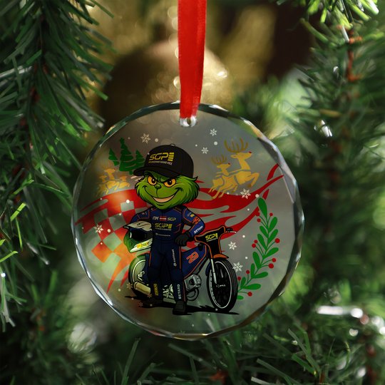 Andzejs Lebedevs x Grinch Glass Ornament