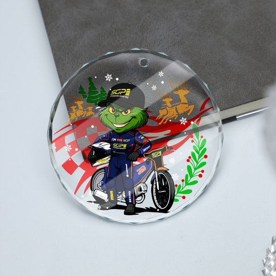 Andzejs Lebedevs x Grinch Glass Ornament