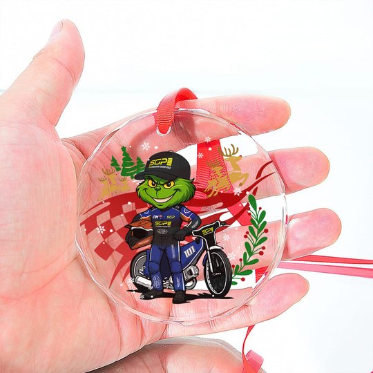 Brady Kurtz x Grinch Glass Ornament
