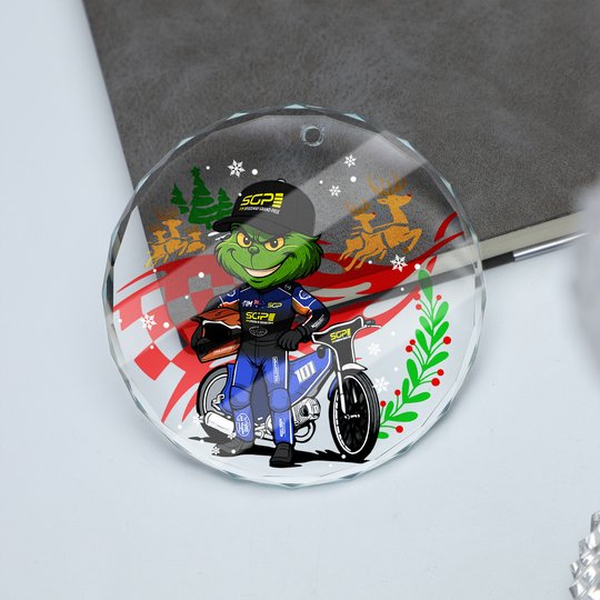 Brady Kurtz x Grinch Glass Ornament