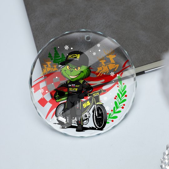 Martin Vaculik x Grinch Glass Ornament