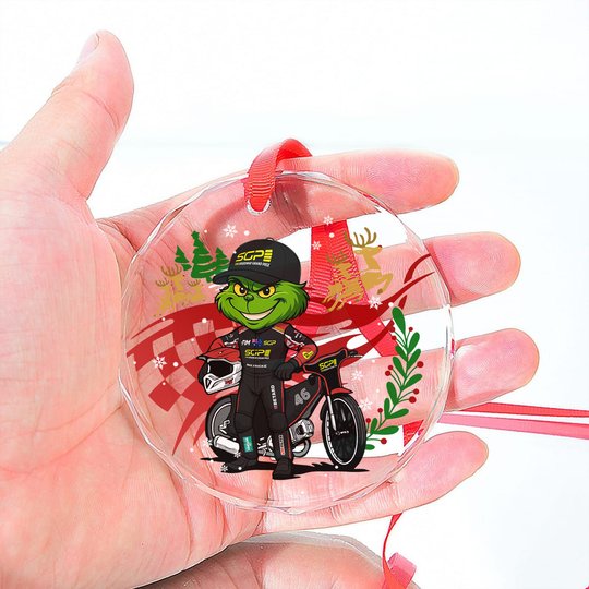 Max Fricke x Grinch Glass Ornament