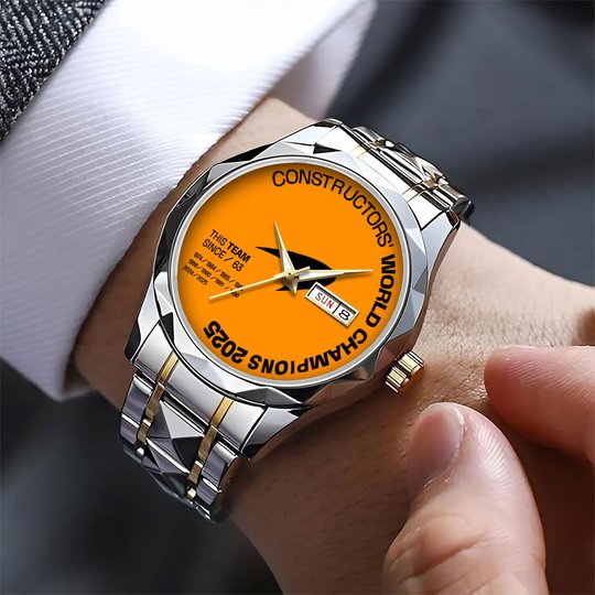 McLaren Formula 1 Team 2025 Constructors’ 10 Times Alloy Luxury Quartz Watch IV