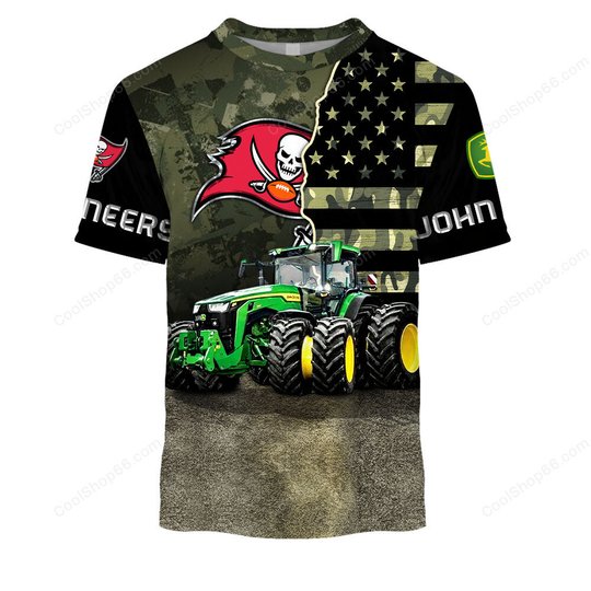 Tampa Bay Buccaneers x John Deere Hoodie | Funny Green Character Premium Hoodie