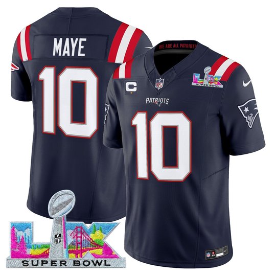 Men's New England Patriots Super Bowl LX Vapor Navy Limited Jersey - All Stitched