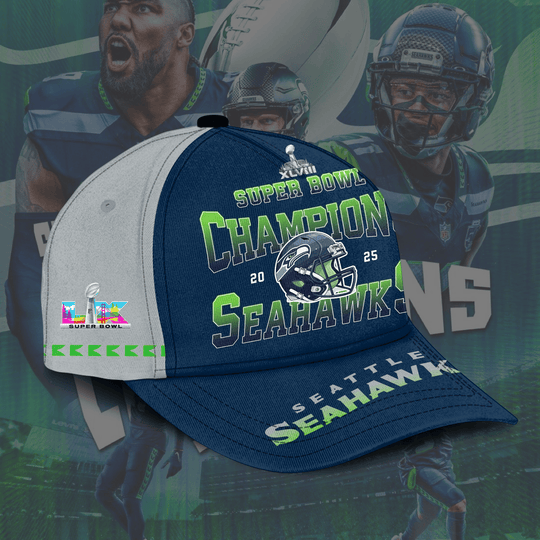 Seattle Seahawks 2026 Super Bowl Champions Cap