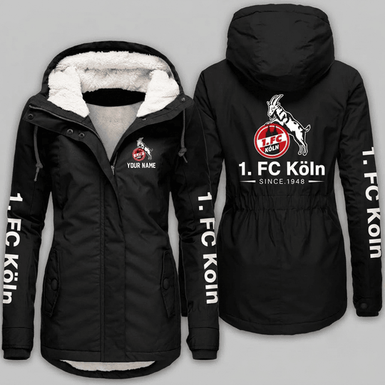 1. FC Köln Bundesliga Woman Winter Fleece Jacket Custom Name