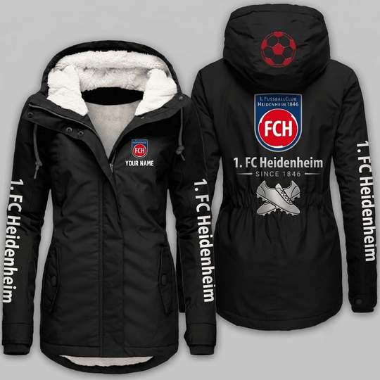 1. FC Heidenheim Bundesliga Woman Winter Fleece Jacket Custom Name