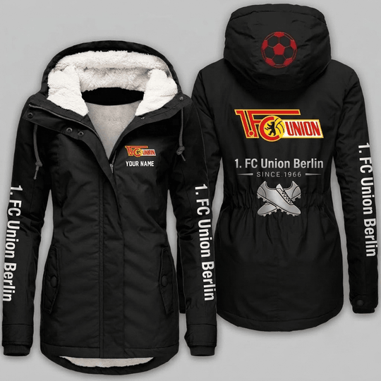 1. FC Union Berlin Bundesliga Woman Winter Fleece Jacket Custom Name