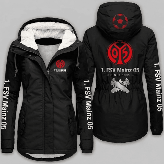 1. FSV Mainz 05 Bundesliga Woman Winter Fleece Jacket Custom Name