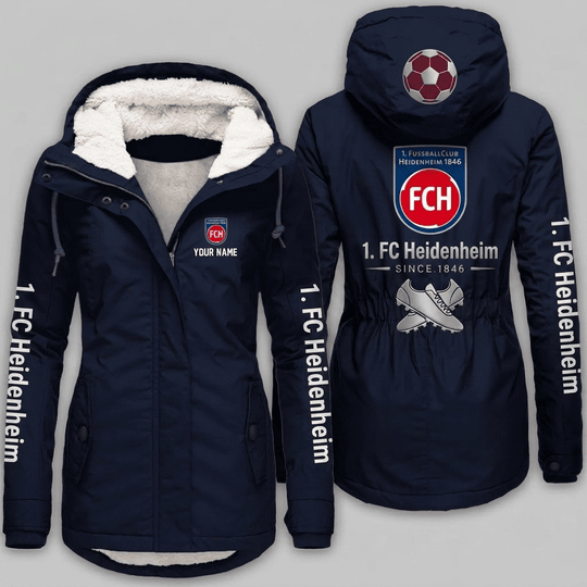 1. FC Heidenheim Bundesliga Woman Winter Fleece Jacket Custom Name