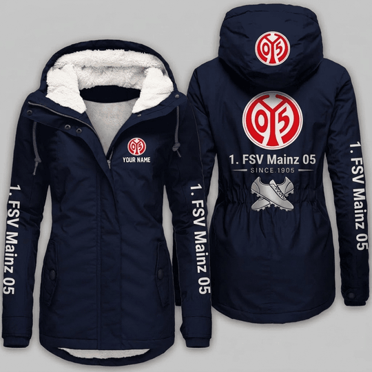 1. FSV Mainz 05 Bundesliga Woman Winter Fleece Jacket Custom Name
