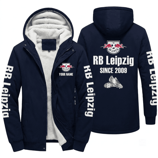 RB Leipzig Bundesliga Woman Winter Fleece Jacket Custom Name