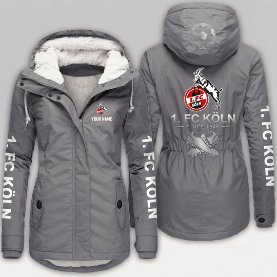 1. FC Köln Bundesliga Woman Winter Fleece Jacket Custom Name