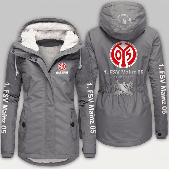 1. FSV Mainz 05 Bundesliga Woman Winter Fleece Jacket Custom Name